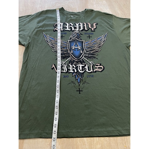 Army Virtus Short Sleeve Green T Shirt XXL - Picture 6 of 7